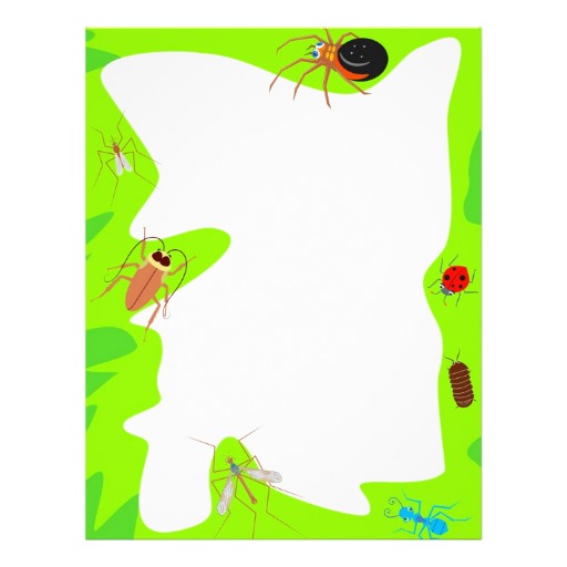 Bug Border Letterhead from Zazzle.