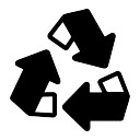 Three curved arrows resembling recycling symbol | Download free Photos