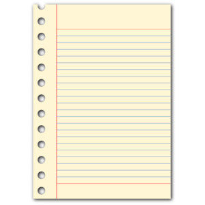 Notepad Page clip art - Polyvore