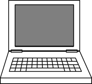 Computer Clipart Black And White - Free Clipart Images