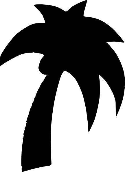 Shapes Palm Tree clip art Free vector in Open office drawing svg ...