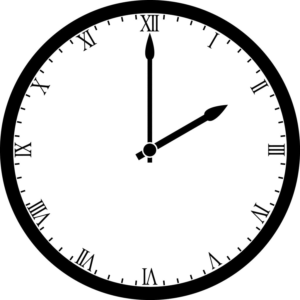 Roman Numeral Clocks Hour 2 | ClipArt ETC