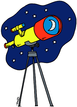 Telescope And Stars Clipart - Free Clipart Images