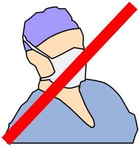 Doctor With Mask Not Available Clip Art - vector clip ...