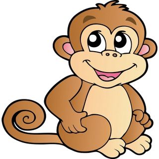 monkey cute clipart for kids