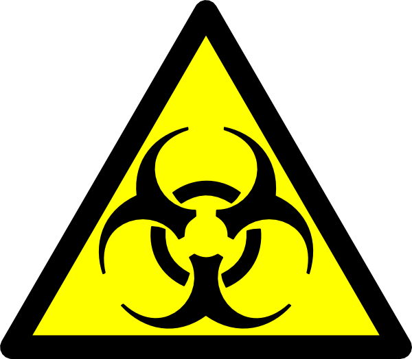 Biohazard Road Symbol clip art Free Vector