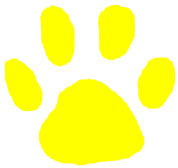 Tiger Paw Yellow clip art - vector clip art online, royalty free ...