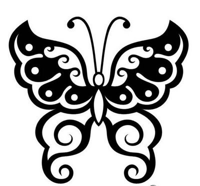 nicco n prasetya: Temporary tattos - butterfly design