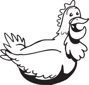 Cartoon Chicken Clip Art - vector clip art online ...