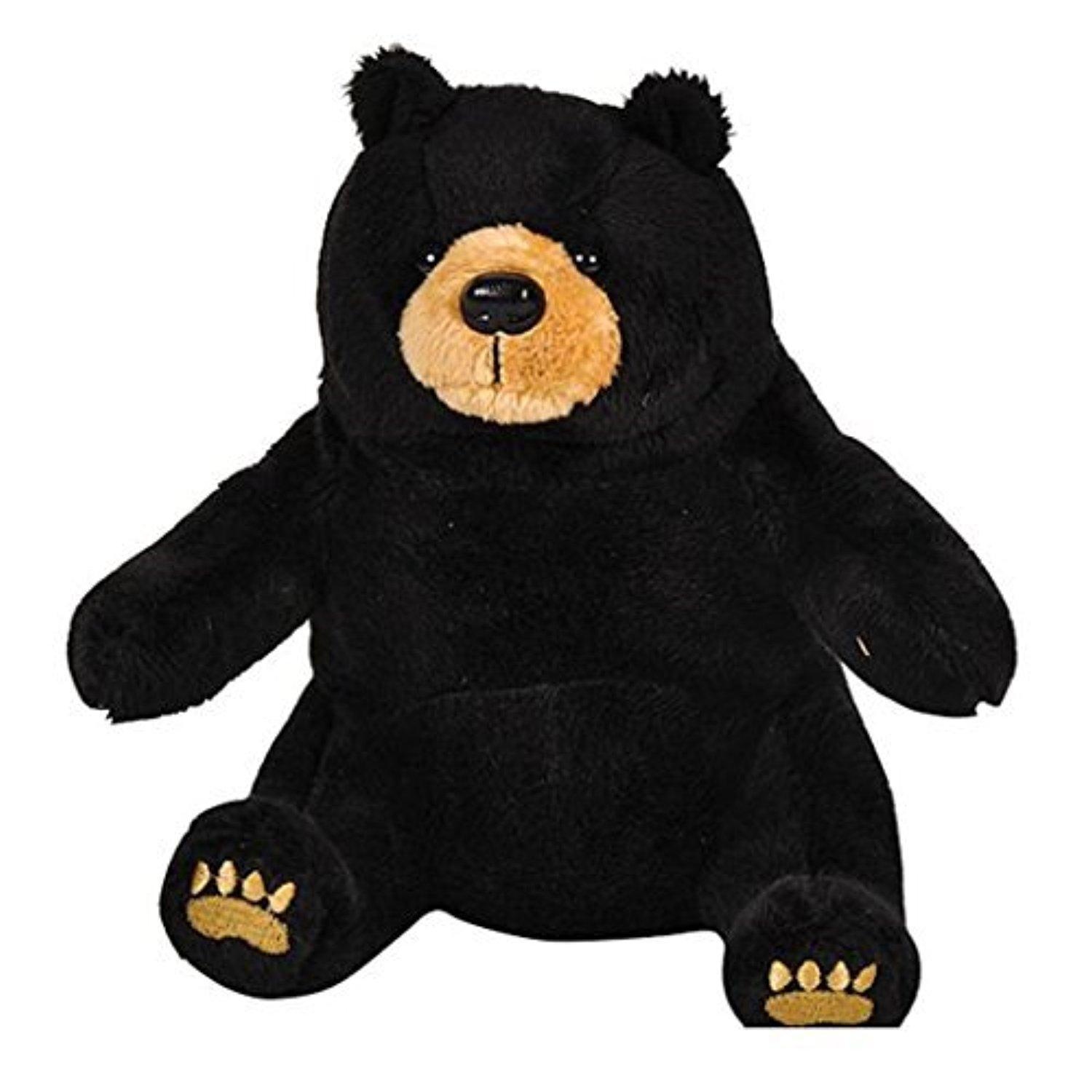 One Realistic Plush Stuffed Animal Black Bear Teddy Bear by Pounce ...