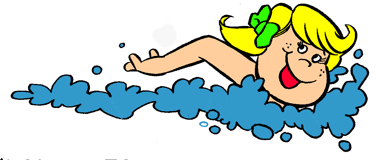Cartoon Person Swimming craft projects, Sports Clipart - Clipartoons