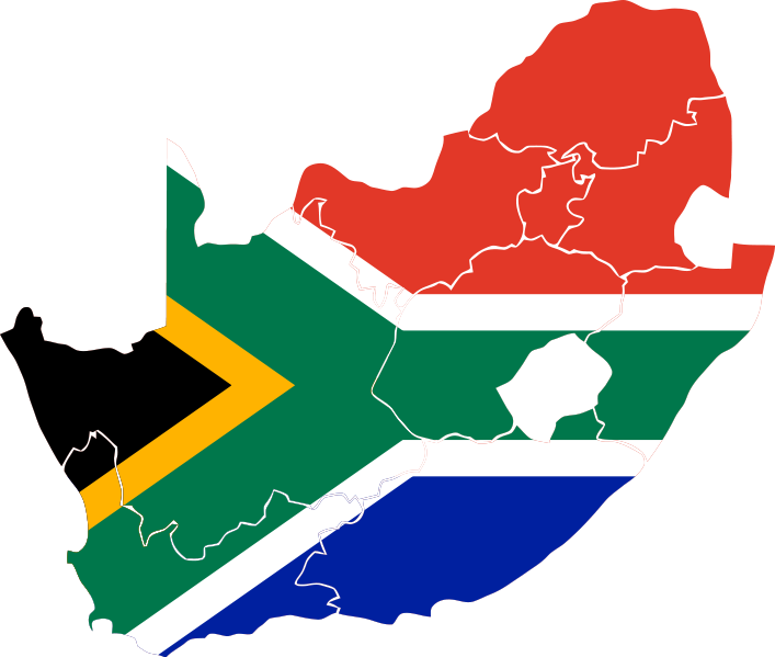 South african flag clipart