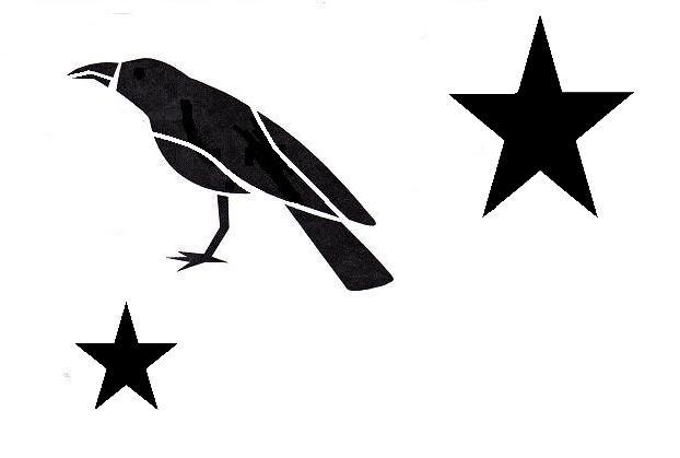 Stencil Primitive Crow and Stars Large | eBay