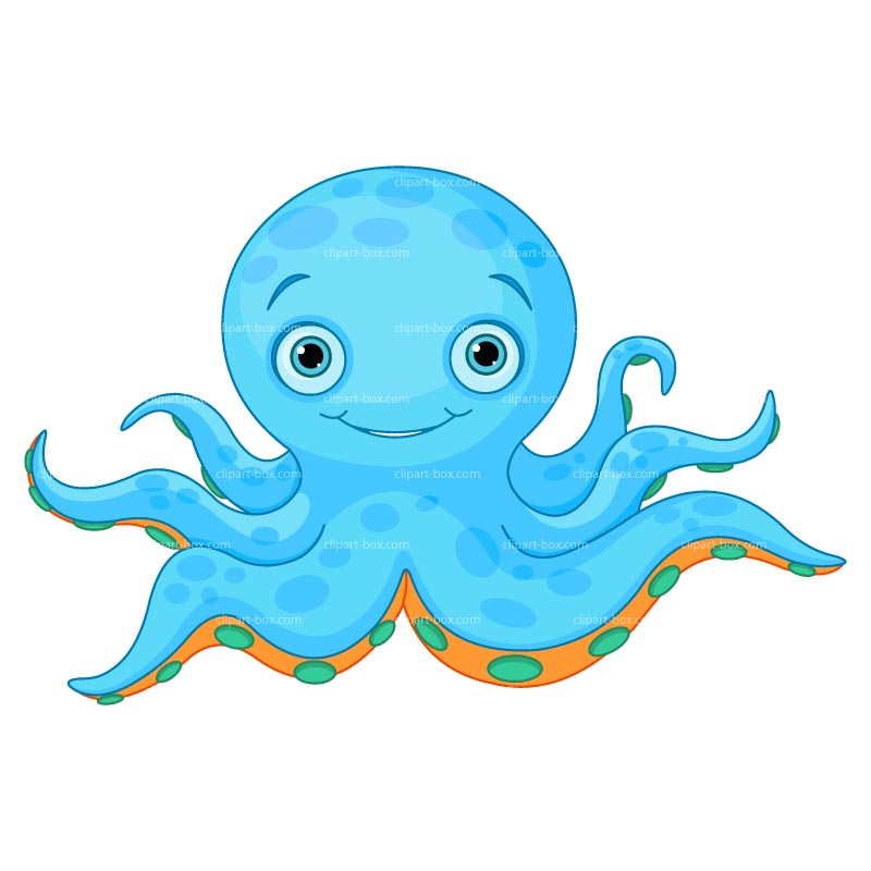 Octopus cartoon clipart