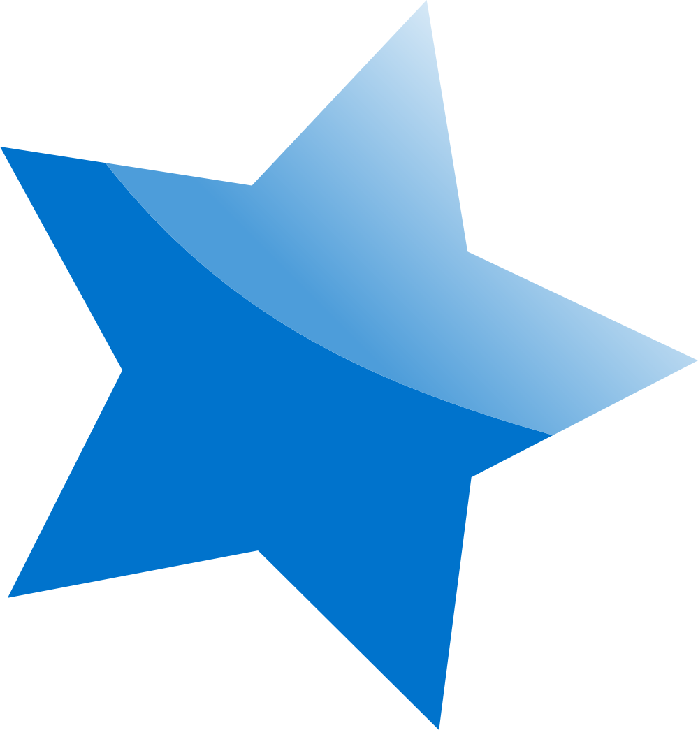 Clipart white diamond blue star