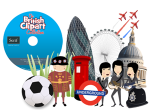 serif british clipart collection