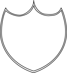 Shield Outline - ClipArt Best