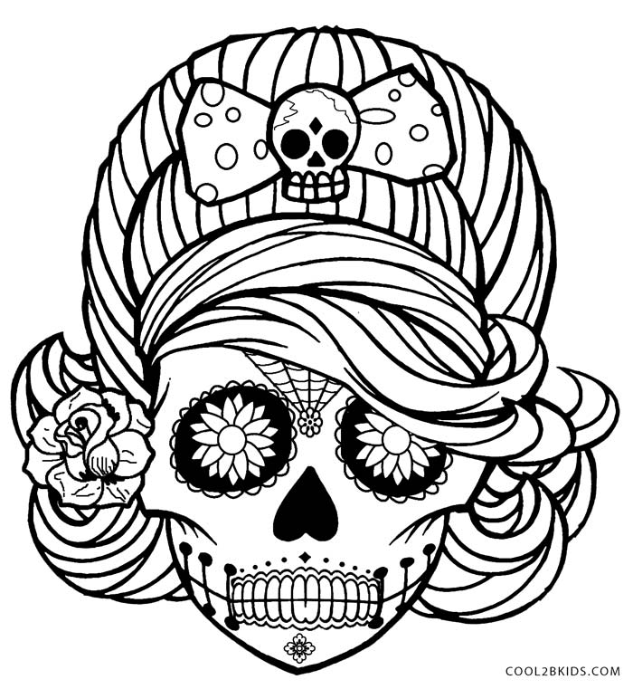 Free Printable Skull Coloring Pages For Kids in Skull Coloring ...