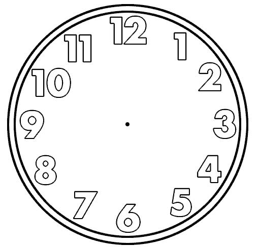 Best Photos of Printable Clock Face Clip Art - Clock Face with No ...