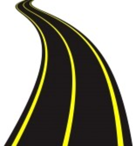 Winding road clipart free