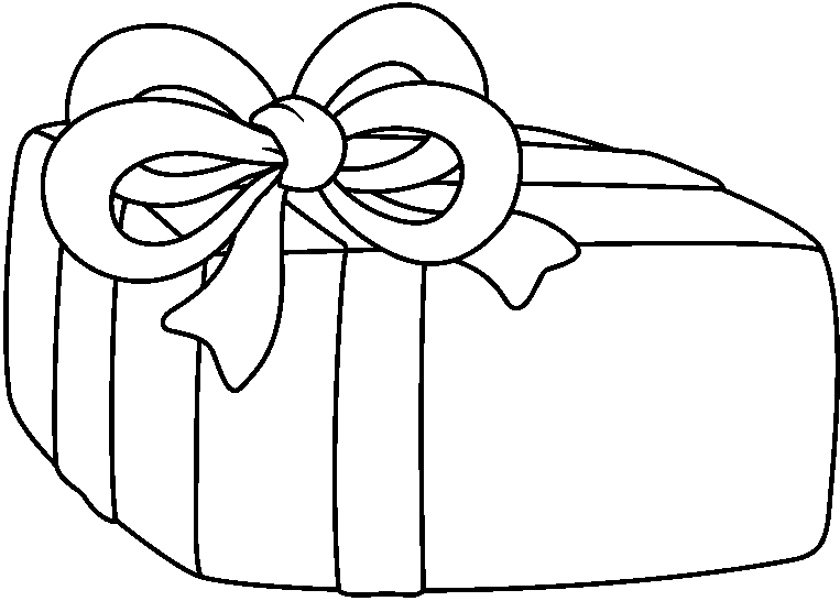 Present Balck And White - ClipArt Best
