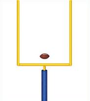 Free football goal post clipart