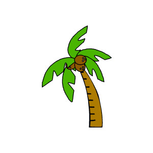 Coconut tree clipart hd - ClipartFox