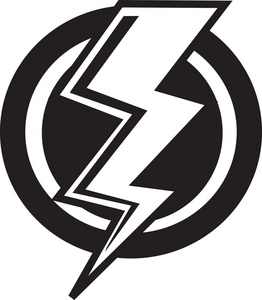 Lightning bolt lightning clipart image clipart a black and - Clipartix