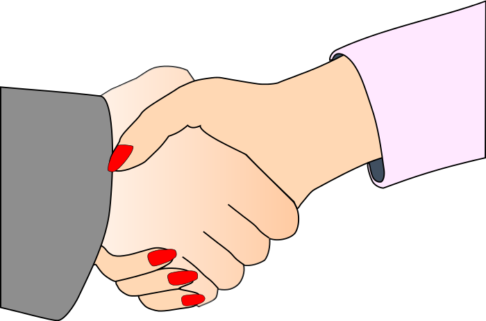 Handshake hand shake clip art at vector clip art - FamClipart