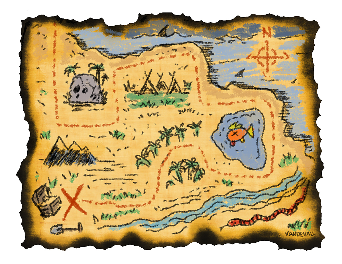 Cartoon Treasure Map - ClipArt Best
