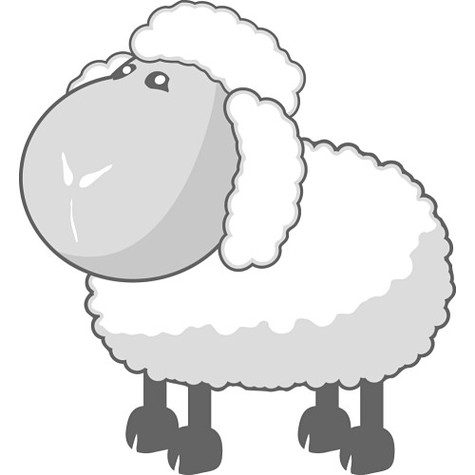 Sheep And Childrens Drawing Clipart - Free to use Clip Art Resource