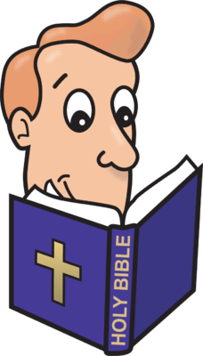 Reading Bible Clipart