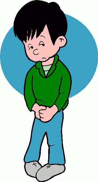 Little Sad Boy Clipart