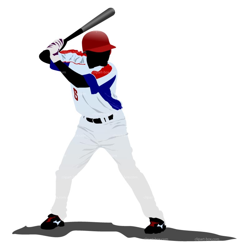 Baseball player clipart images