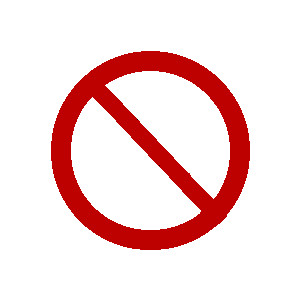 Clipart no symbol