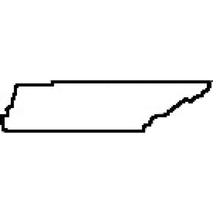 Teacher State of Tennessee Outline Map Rubber Stamp