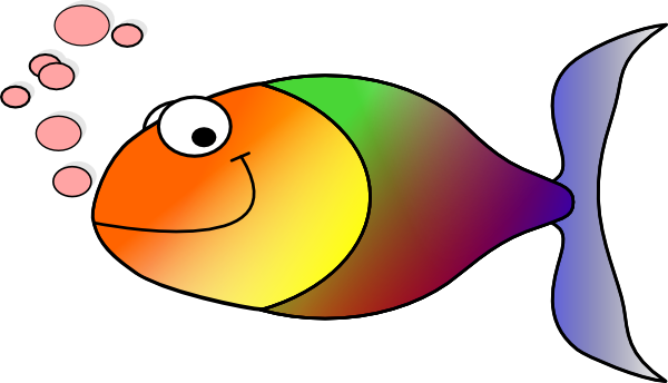 Rainbow Fish Without Fins Clip Art - vector clip art ...
