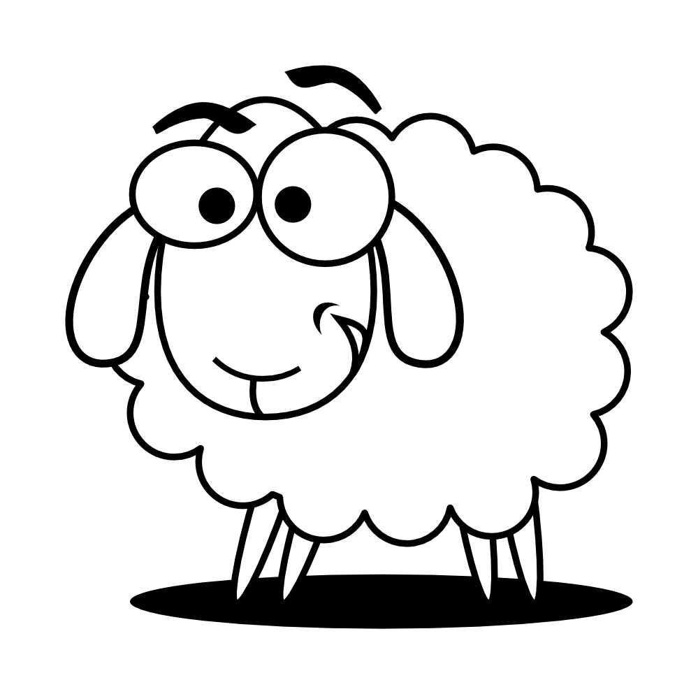 Clip Art: lamb sheep animal super duper SVG
