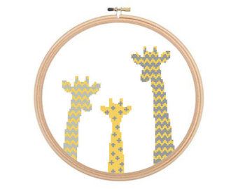 giraffe cross stitch – Etsy UK