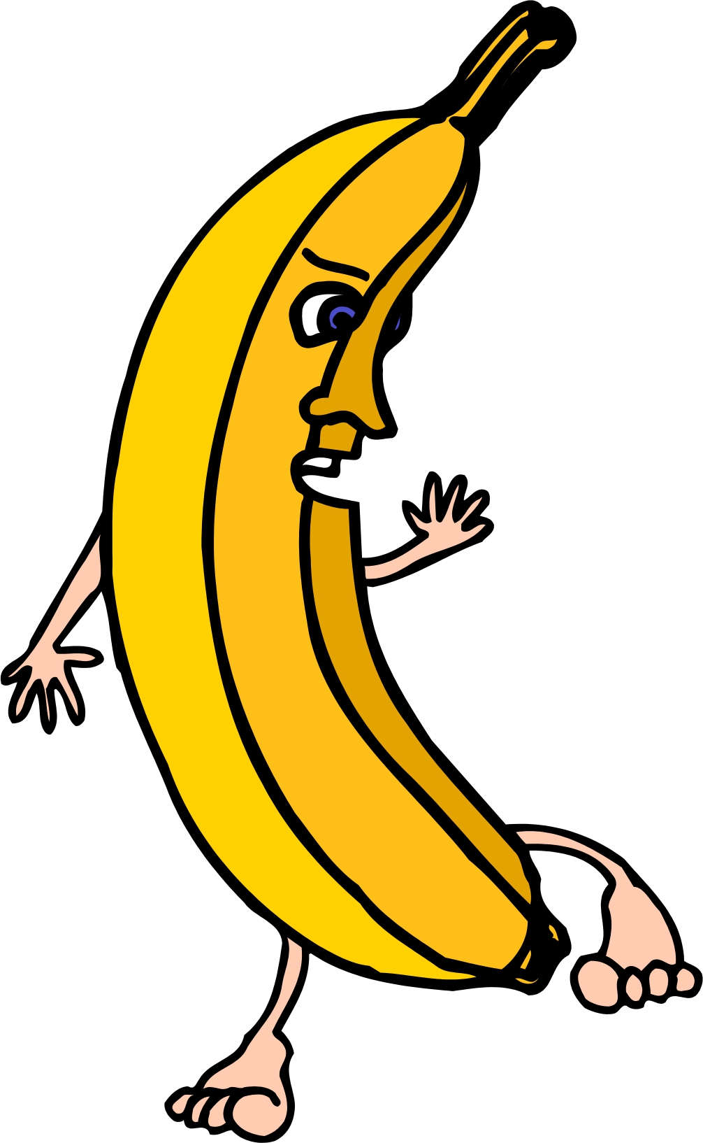 Cartoon banana clip art