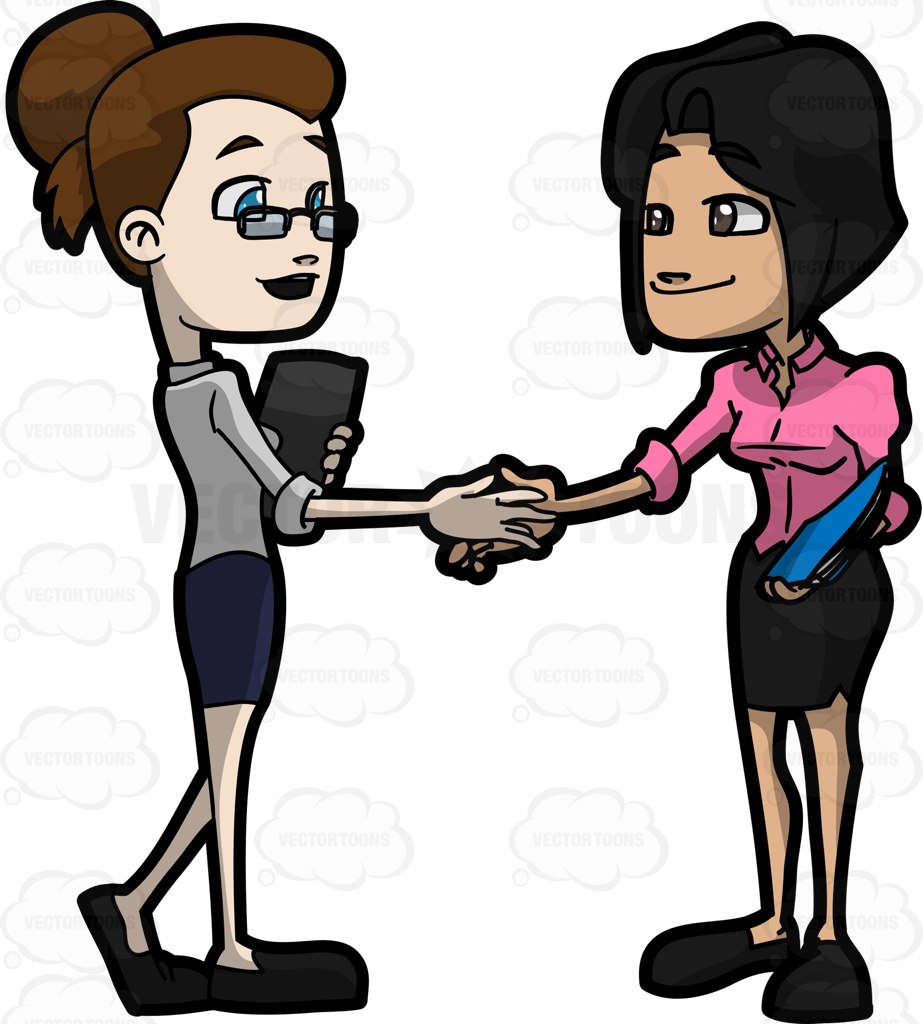 Two People Shaking Hands - ClipArt Best