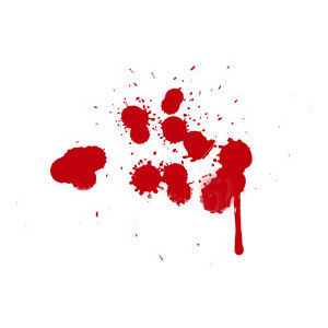 Transparent Blood Splat Clipart