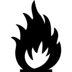 Clip Art Black And White Fire Clipart