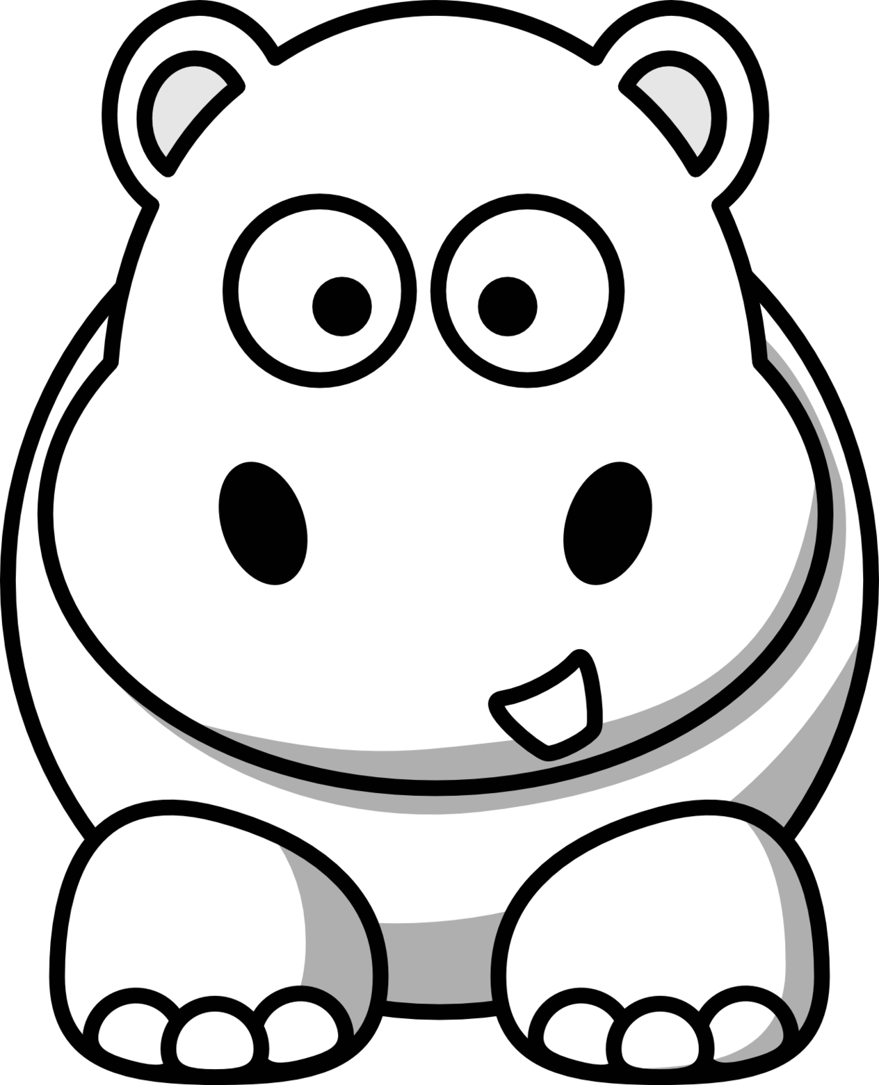 Hippo Cartoons Clipart - Free to use Clip Art Resource