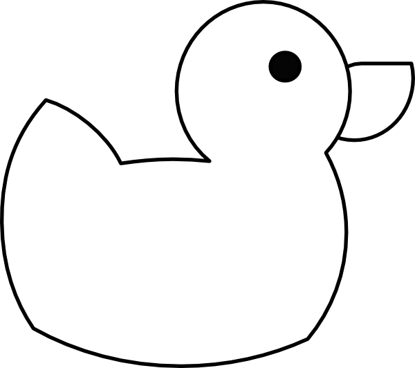 Best Photos of Duck Outline Clip Art - Duck Coloring Pages, Rubber ...