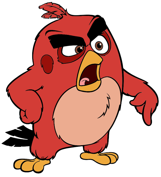 Angry bird cartoon clipart