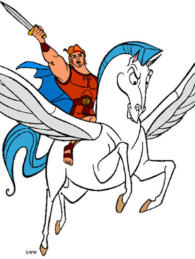 Hercules and Pegasus Clip Art Images | Disney Clip Art Galore