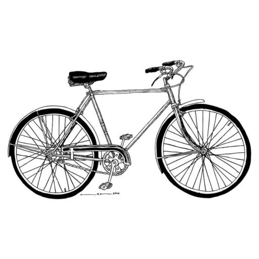 Bicycle Line Drawing Clipart - Free to use Clip Art Resource