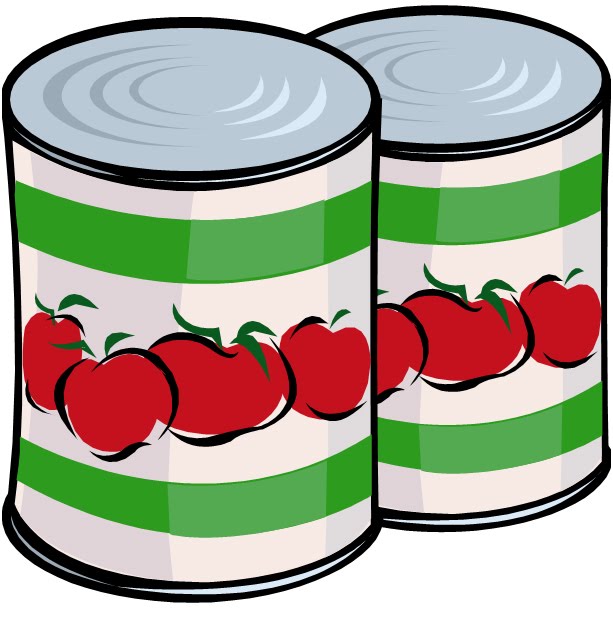 Mountain of canned food clipart