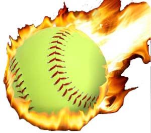 Softball flames clipart